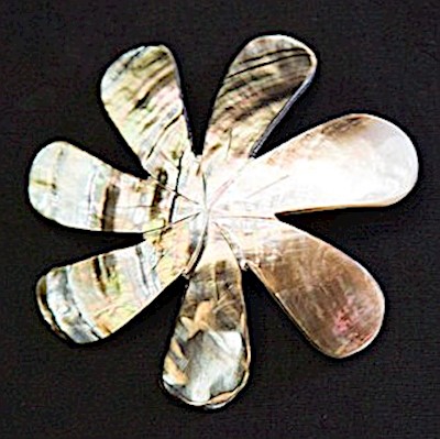 BEAUTIFUL TIARE FLOWER MOTHER OF PEARL                                     